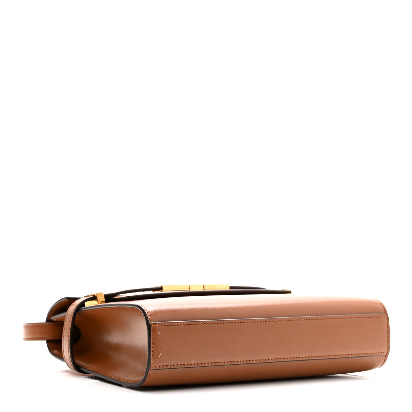 Smooth Calfskin Small Manhattan Shoulder Bag Brick