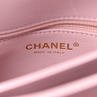 Chanel Lambskin Quilted Small Trendy CC Flap Dual Handle Bag Light Pink 6 of 13