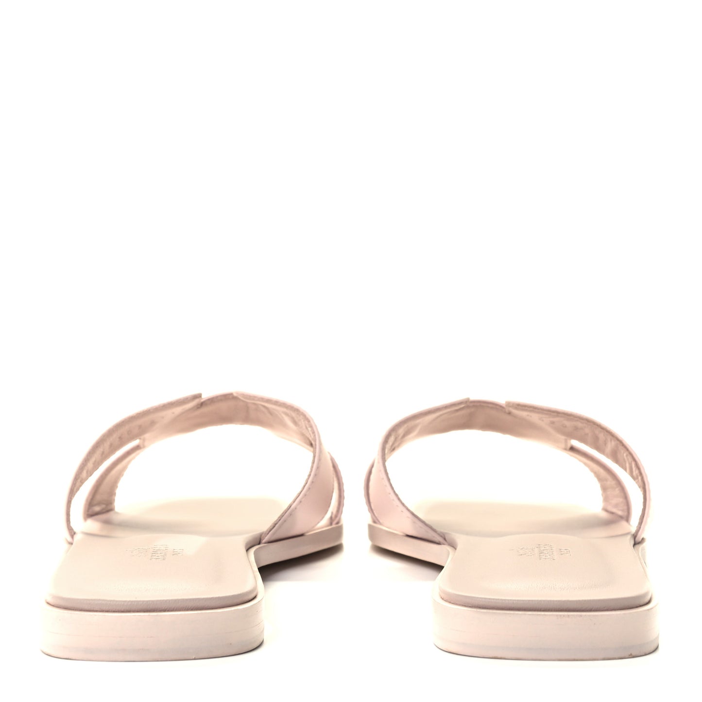 Box Calfskin Oran Sandals 38 Rose Pale