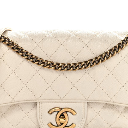 Chanel Crumpled Grained Calfskin Quilted Small Shiva Flap Beige 8 of 11