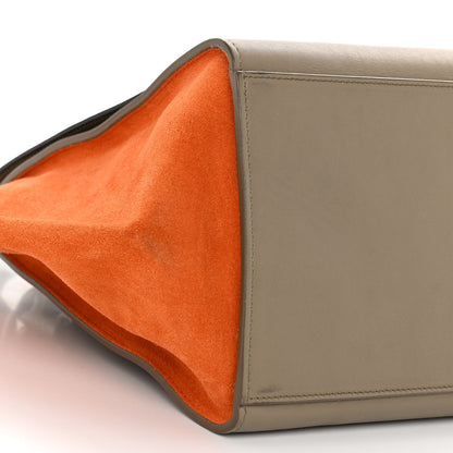 Celine Smooth Calfskin Suede Medium Tri-Color Trapeze Orange 14 of 17