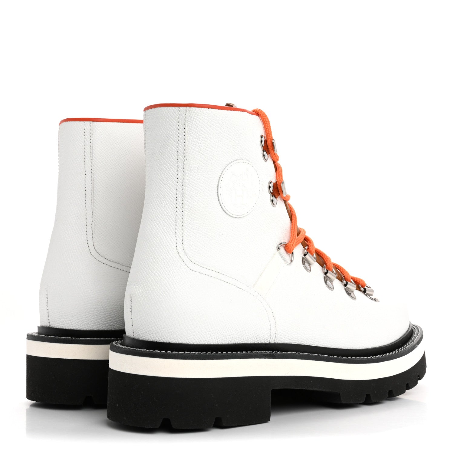 Hermes Epsom Calfskin Hike Ankle Boot 39 White Naturel 5 of 9
