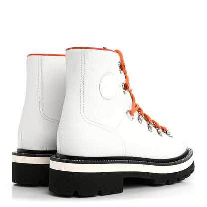 Hermes Epsom Calfskin Hike Ankle Boot 39 White Naturel 5 of 9