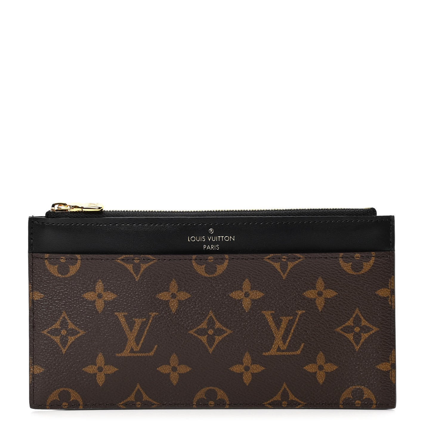 Monogram Slim Purse Black