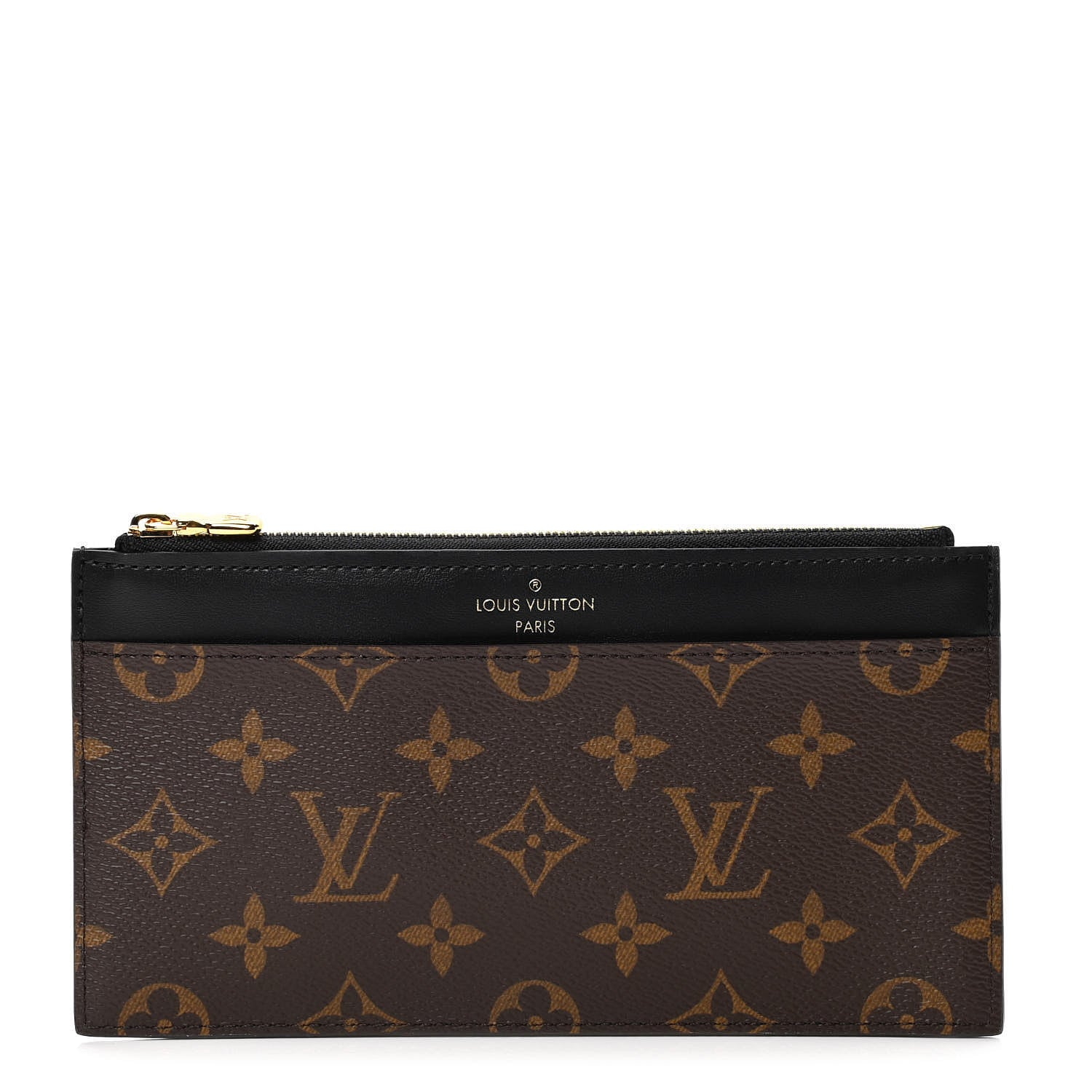 Louis Vuitton Monogram Slim Purse Black 1 of 4
