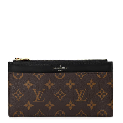 Louis Vuitton Monogram Slim Purse Black 1 of 4