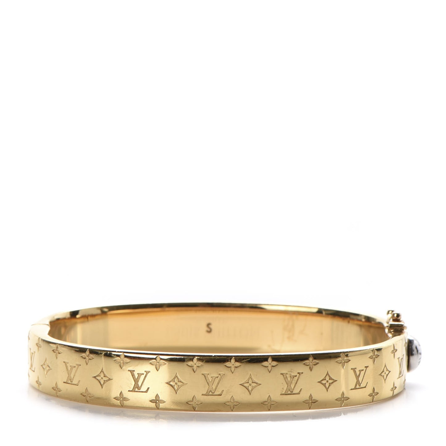 Brass Monogram Nanogram Cuff S Gold