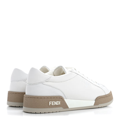 Fendi Vitello Logo Womens Low Top Sneakers 35 White 5 of 9