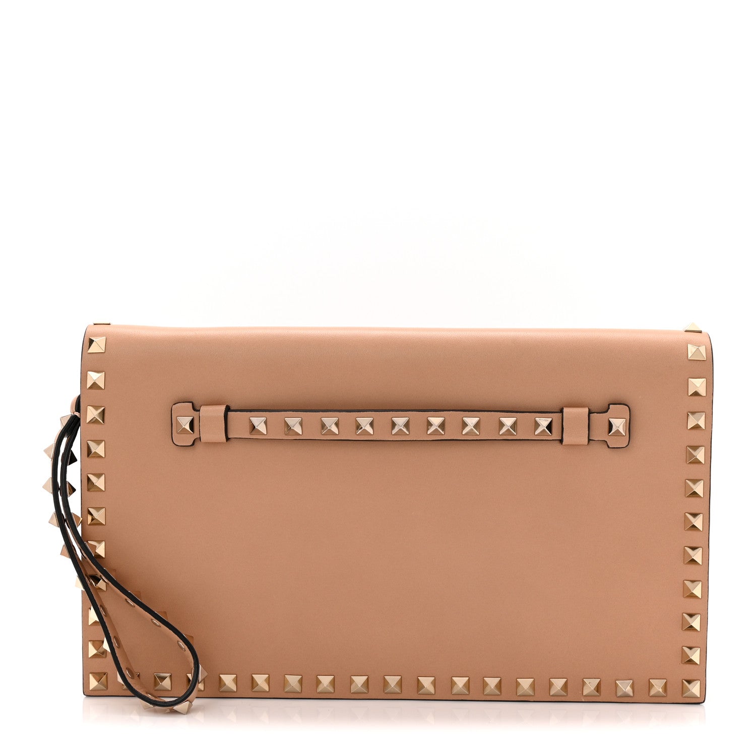 Valentino Garavani Nappa Rockstud Wristlet Alpaca 1 of 9