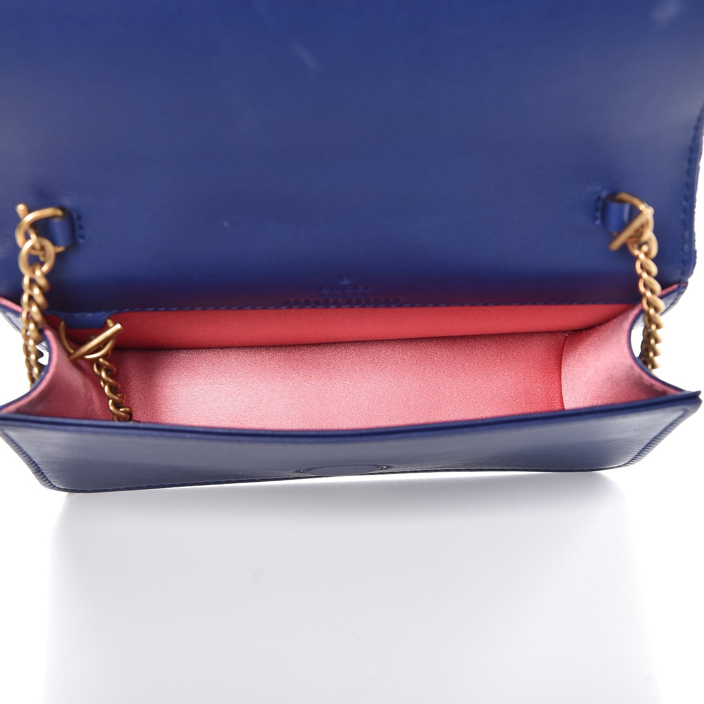 Velvet Matelasse GG Marmont Mini Bag Cobalt Blue