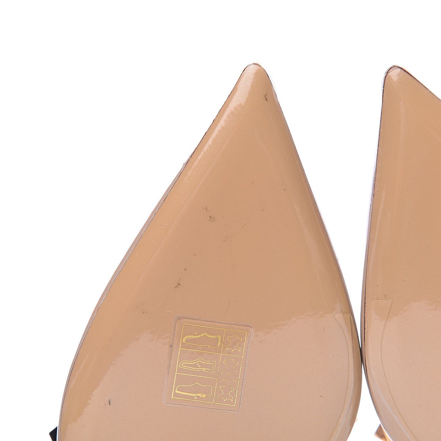 Patent Nappa Rockstud Ankle Strap 65mm Pumps 37.5 Soft Noisette Poudre