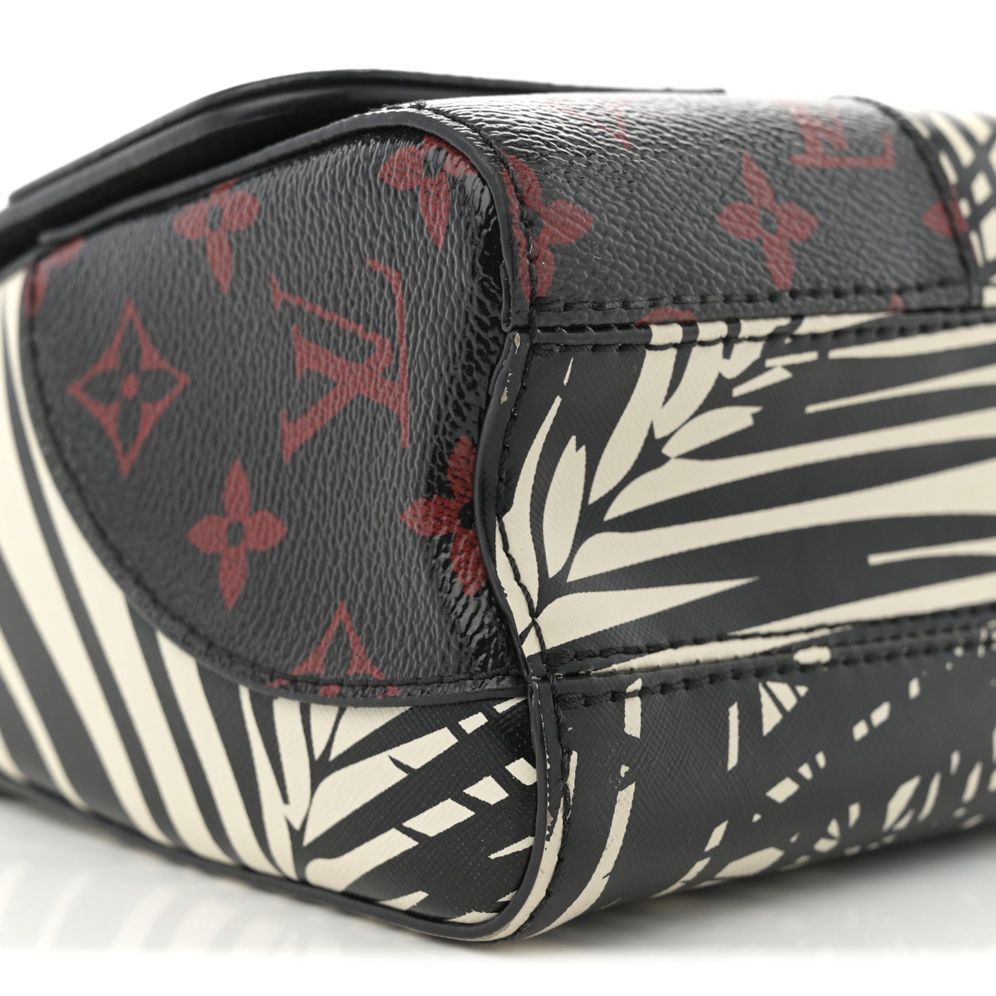 Monogram Infrarouge Palm Twist Shoulder Bag MM Black White