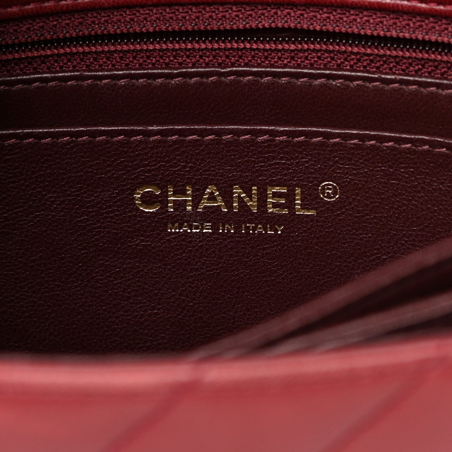 Lambskin Quilted Jumbo Coco Vintage Flap Burgundy