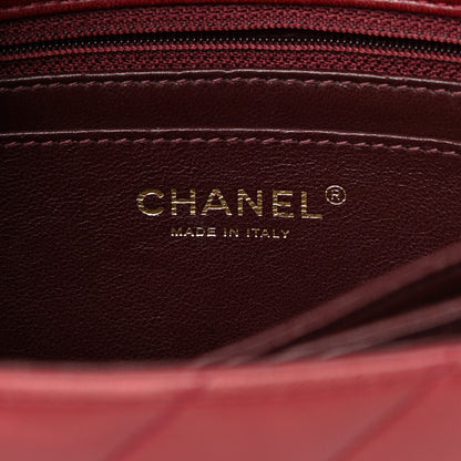 Chanel Lambskin Quilted Jumbo Coco Vintage Flap Burgundy 7 of 22