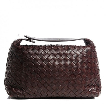 Bottega Veneta Nappa Intrecciato Large Cosmetic Case Ebano 8 of 14