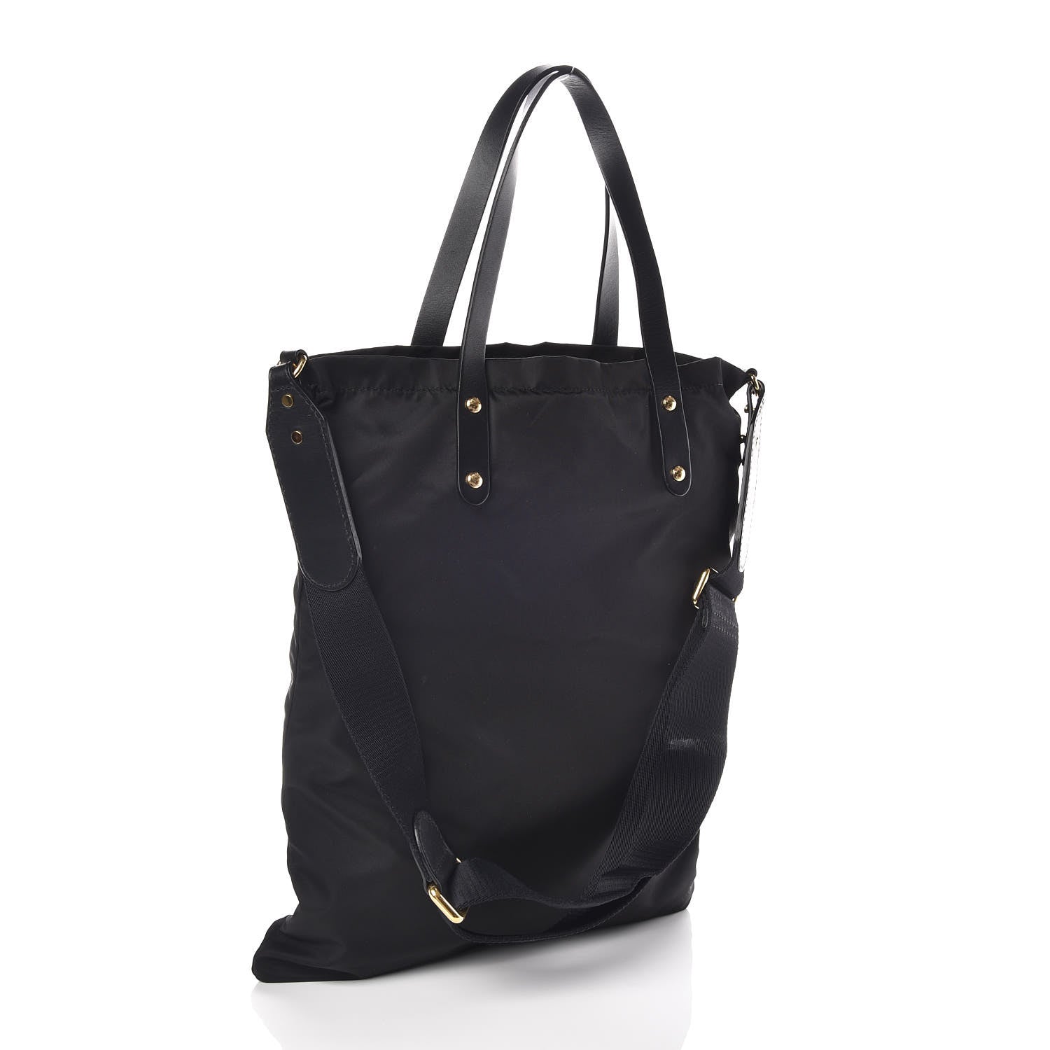Burberry Nylon London England Print Logo Flat Tote Black 4 of 10