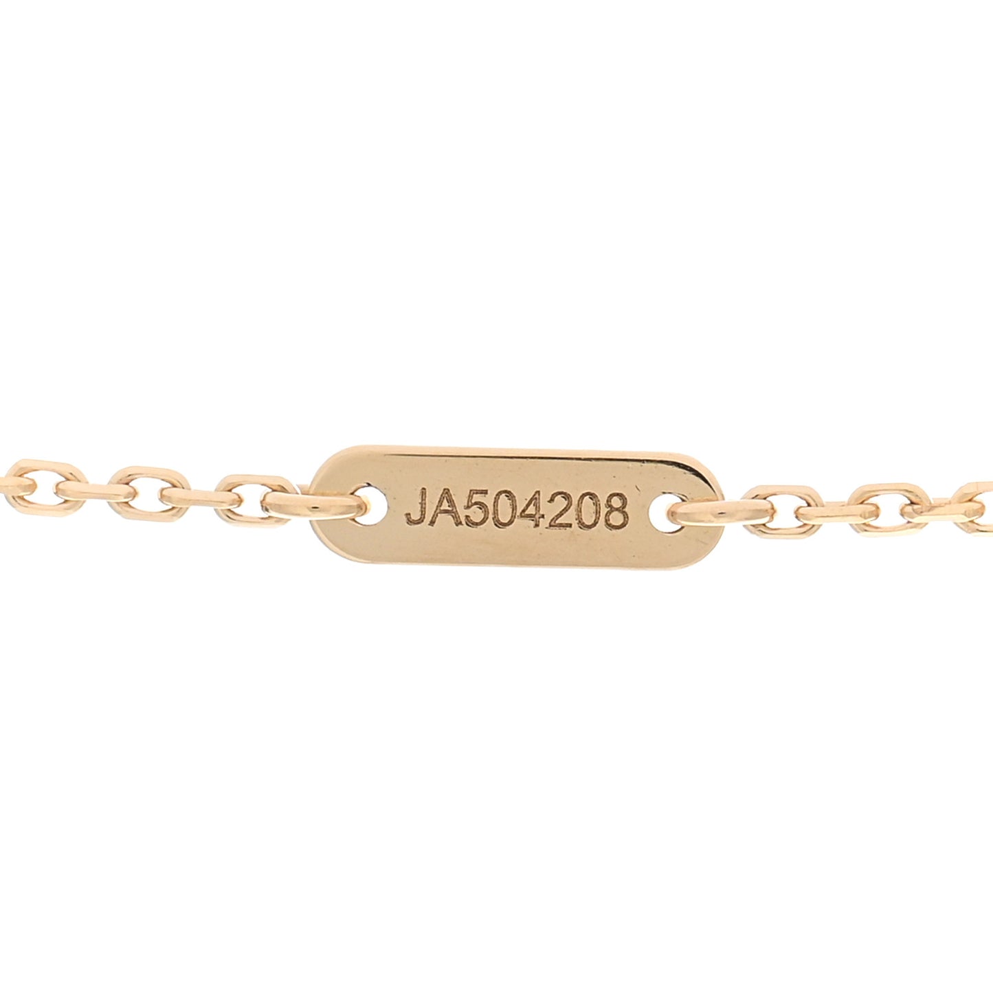18K Yellow Gold Mother of Pearl Sweet Alhambra Pendant Necklace