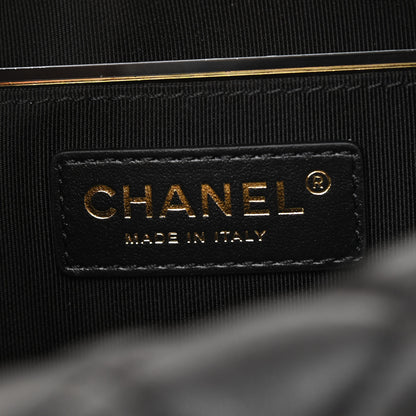 Chanel Lambskin Quilted Small Perfect Meeting Hobo Black 6 of 10