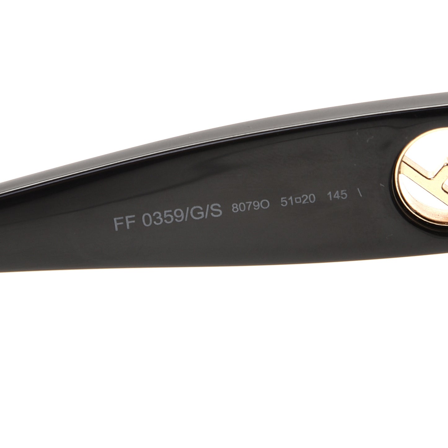 Acetate F is Fendi Sunglasses FF 0359/G/S Black