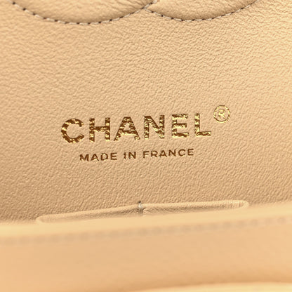 Chanel Caviar Quilted Medium Double Flap Beige 6 of 11