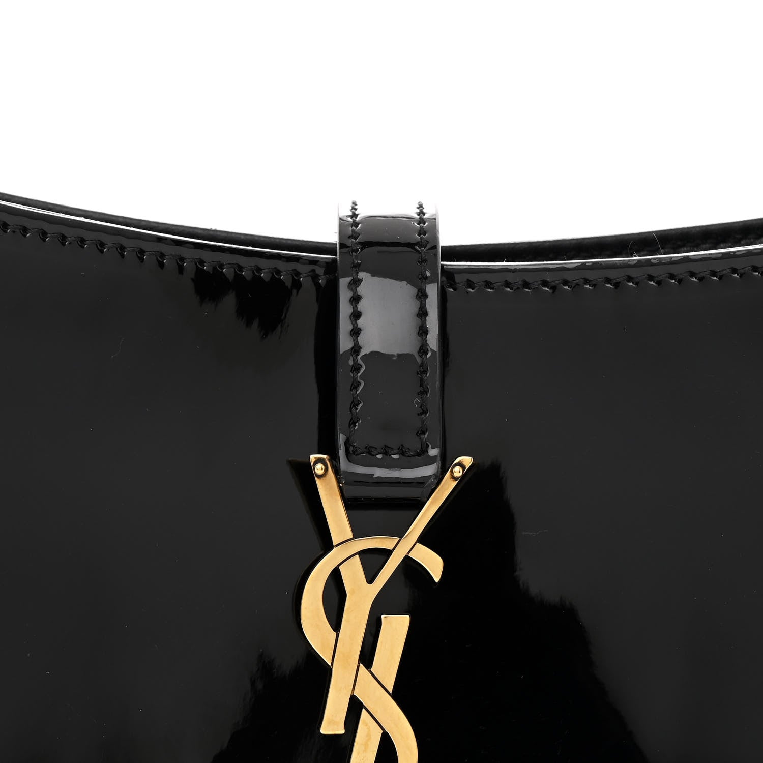 Saint Laurent Patent Le 5 A 7 Hobo Black 8 of 12