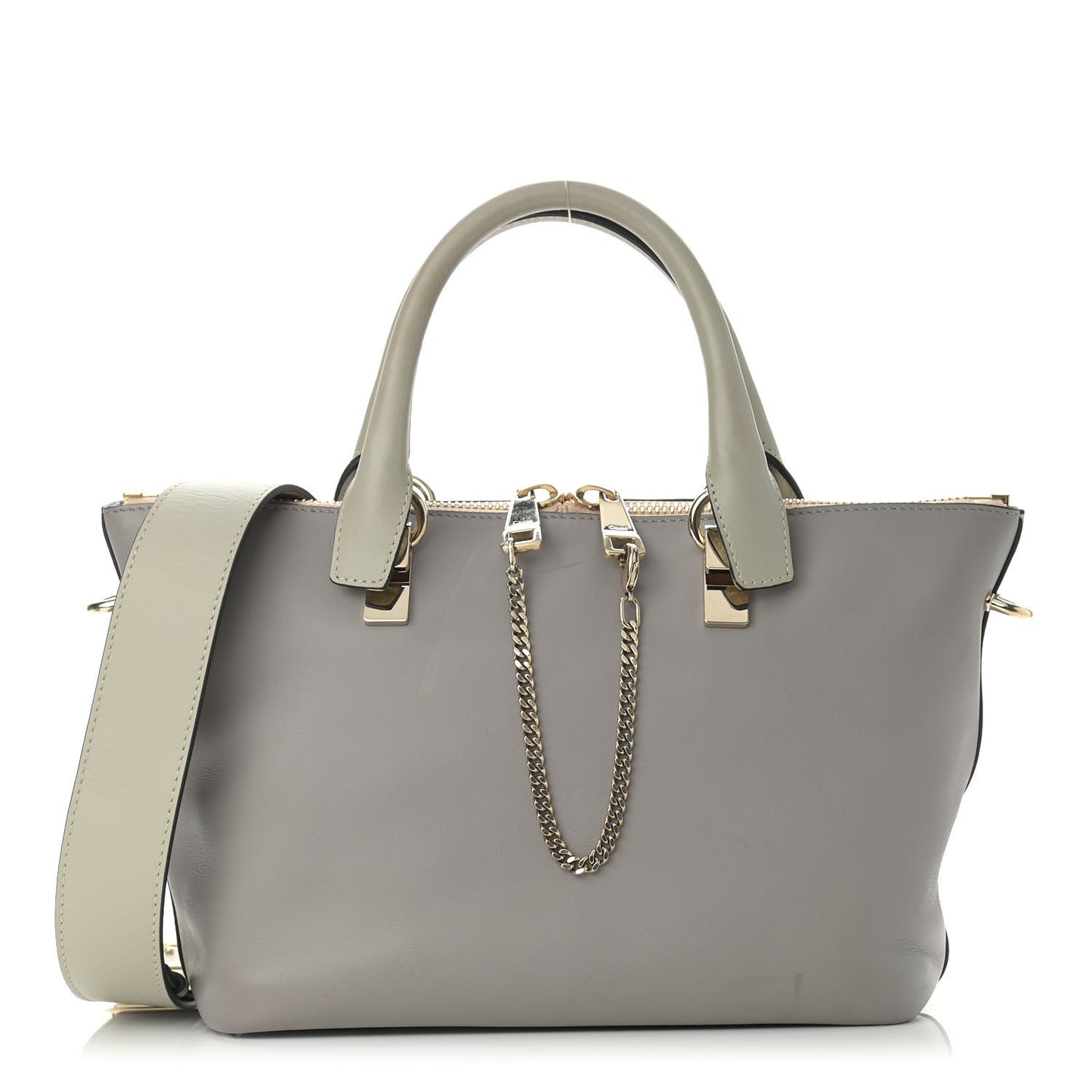 Smooth Calfskin Mini Baylee Tote Cashmere Grey