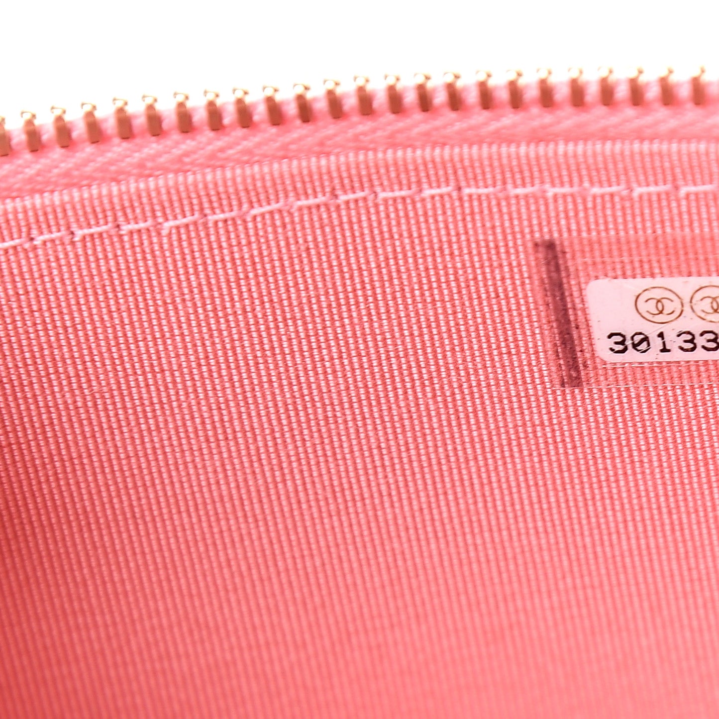 Lambskin Quilted Mini Vanity Case With Chain Pale Pink