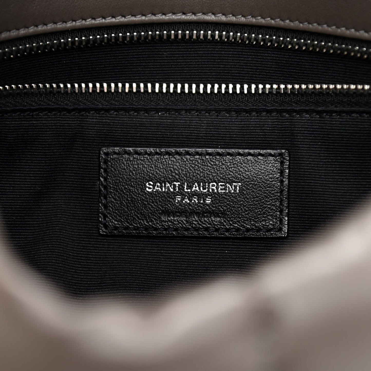 Calfskin Y Quilted Monogram Medium Loulou Chain Satchel Concrete