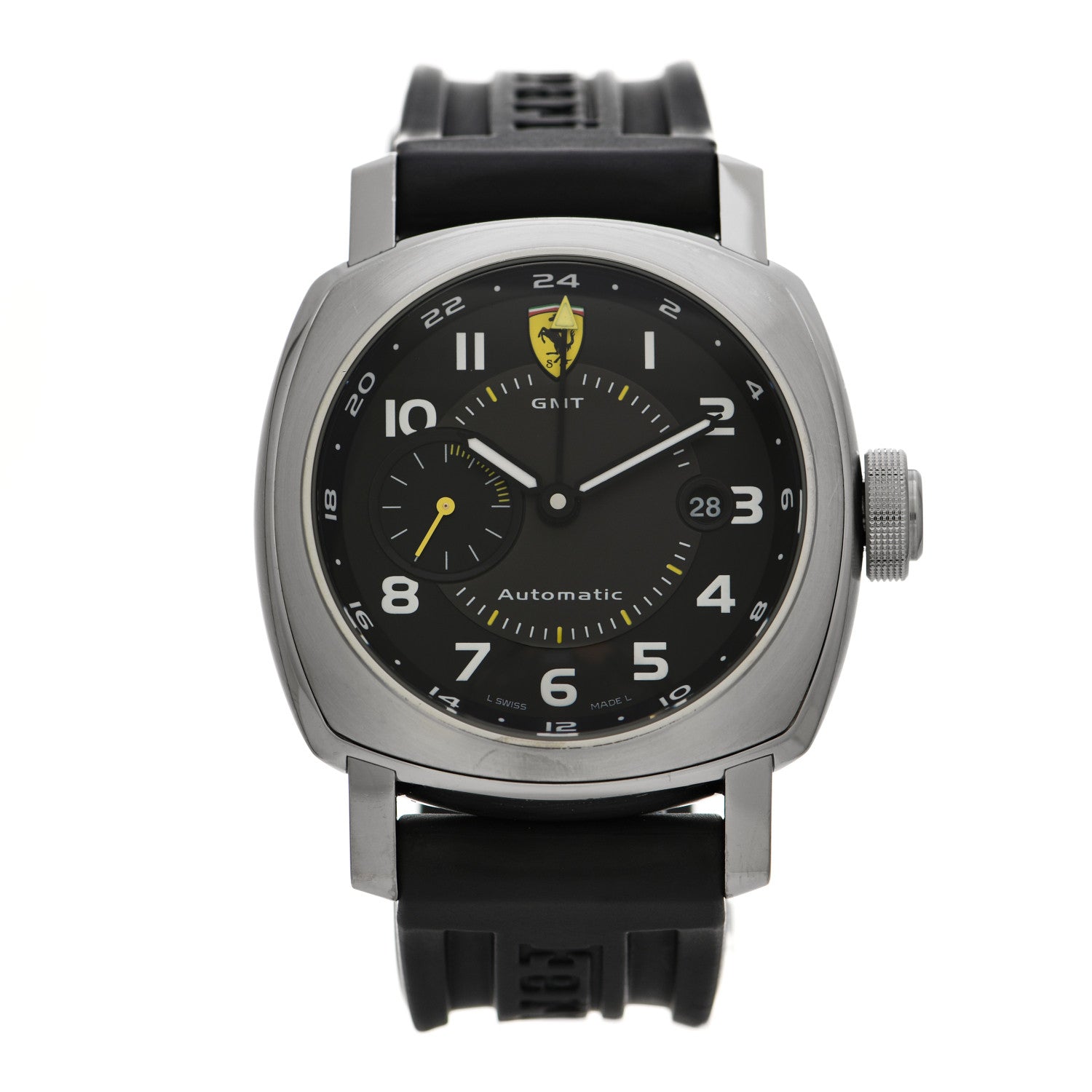 Panerai Stainless Steel Rubber 45mm Ferrari GMT Automatic Watch Black FER00009 1 of 6