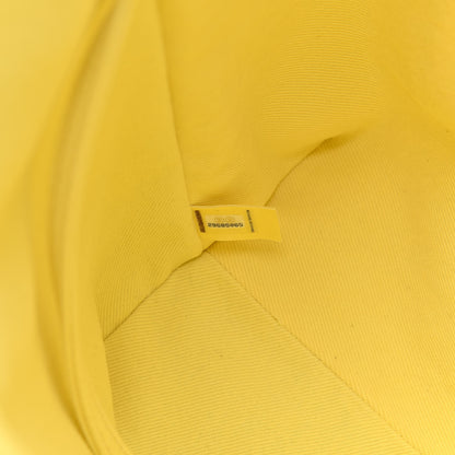 Chanel Denim Chevron Coco Tote Yellow 7 of 10