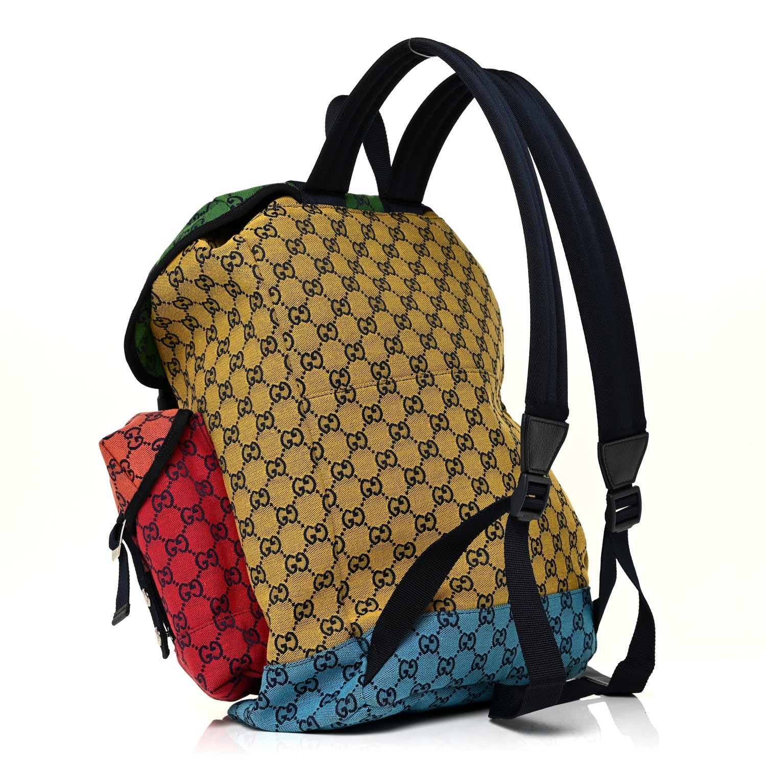Gucci Monogram Multicolor Retro Interlocking G Utility Pocket Backpack Multicolor 2 of 8