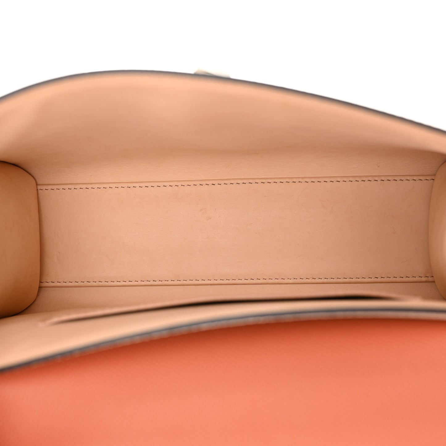 Carat Calfskin Bicolor Gabrielle PM Peche Powder