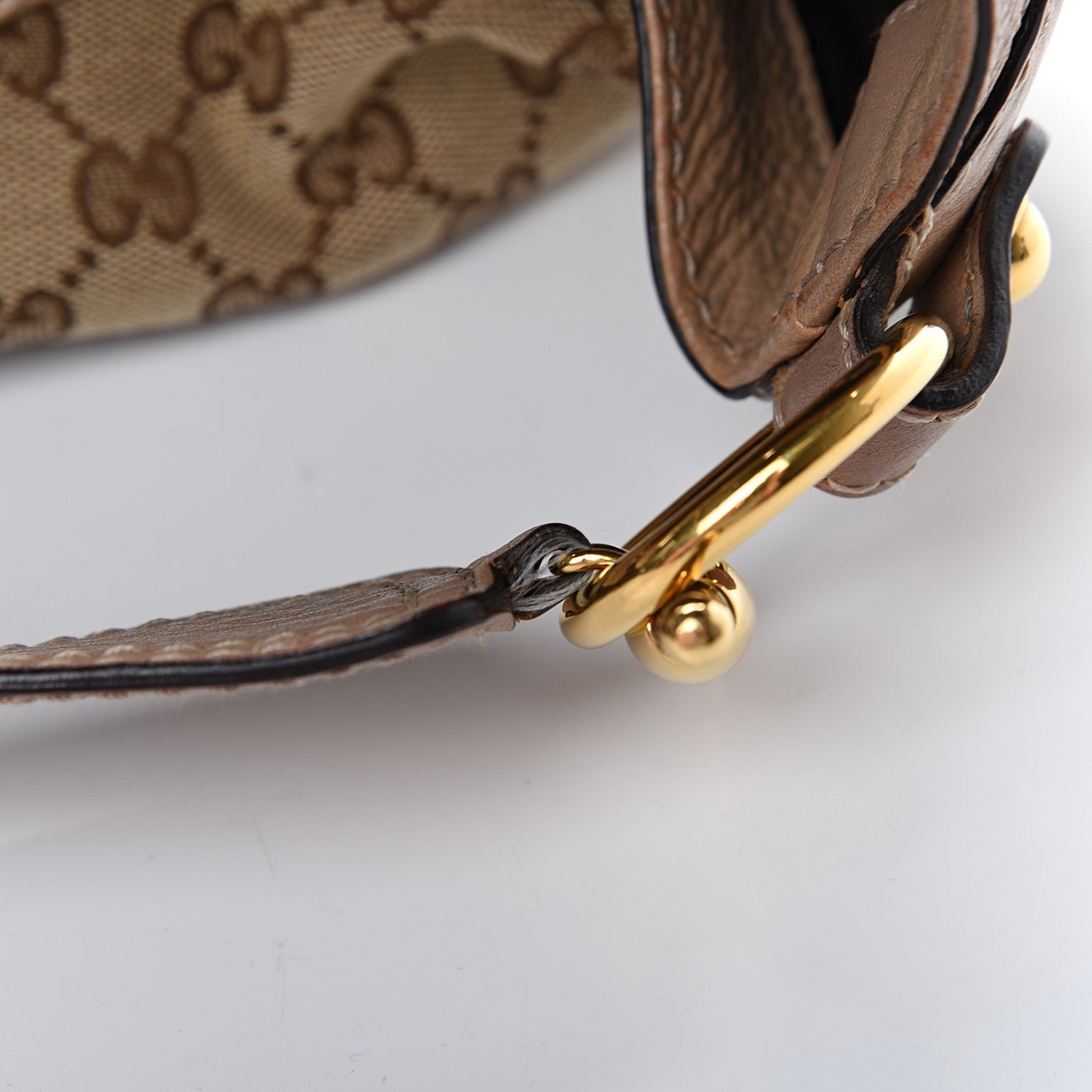 Monogram Large Jockey Hobo Beige