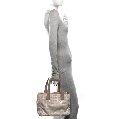 Chanel Nylon Small Travel Tote Beige 2 of 10