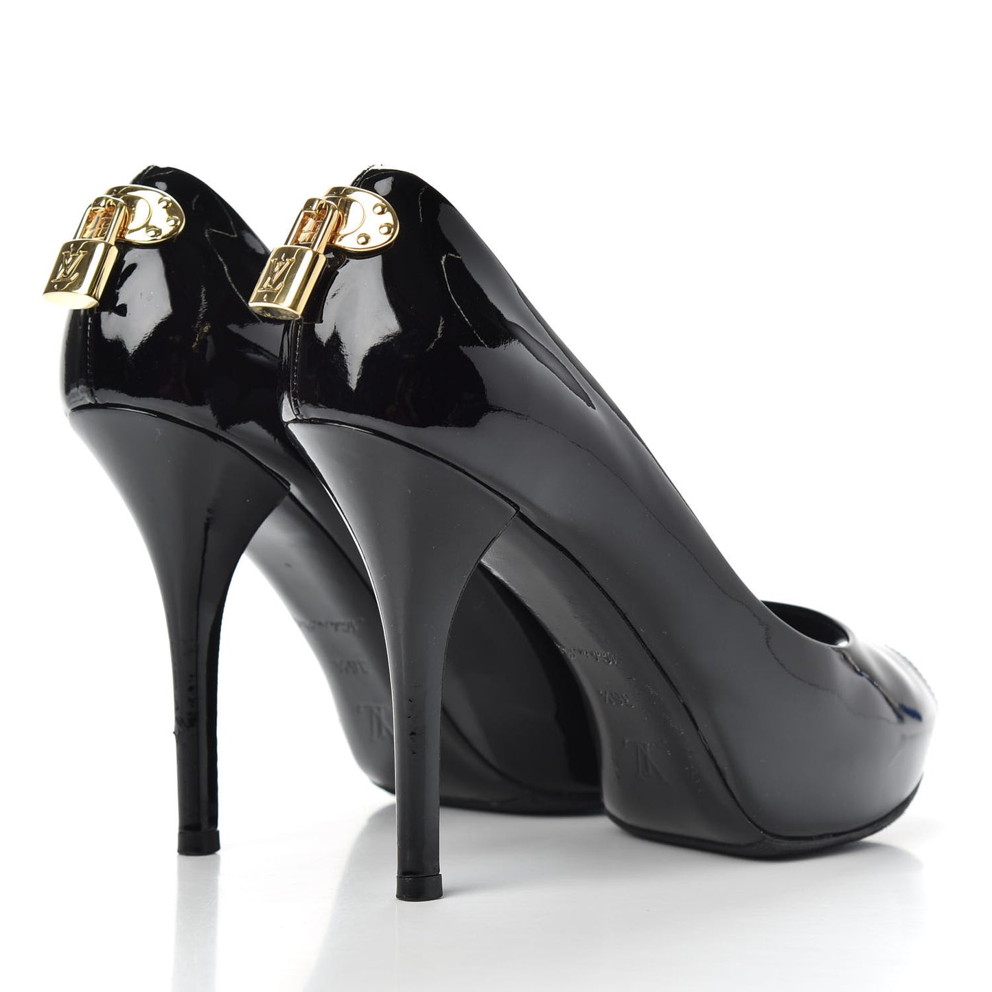 Patent Oh Really Peep Toe Pumps 36.5 Black