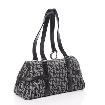Christian Dior Denim Monogram Charms Shoulder Bag Black 3 of 13