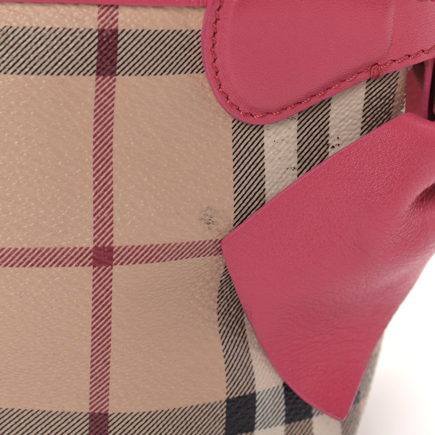 Haymarket Check Bow Tie Crossbody Bag Peony