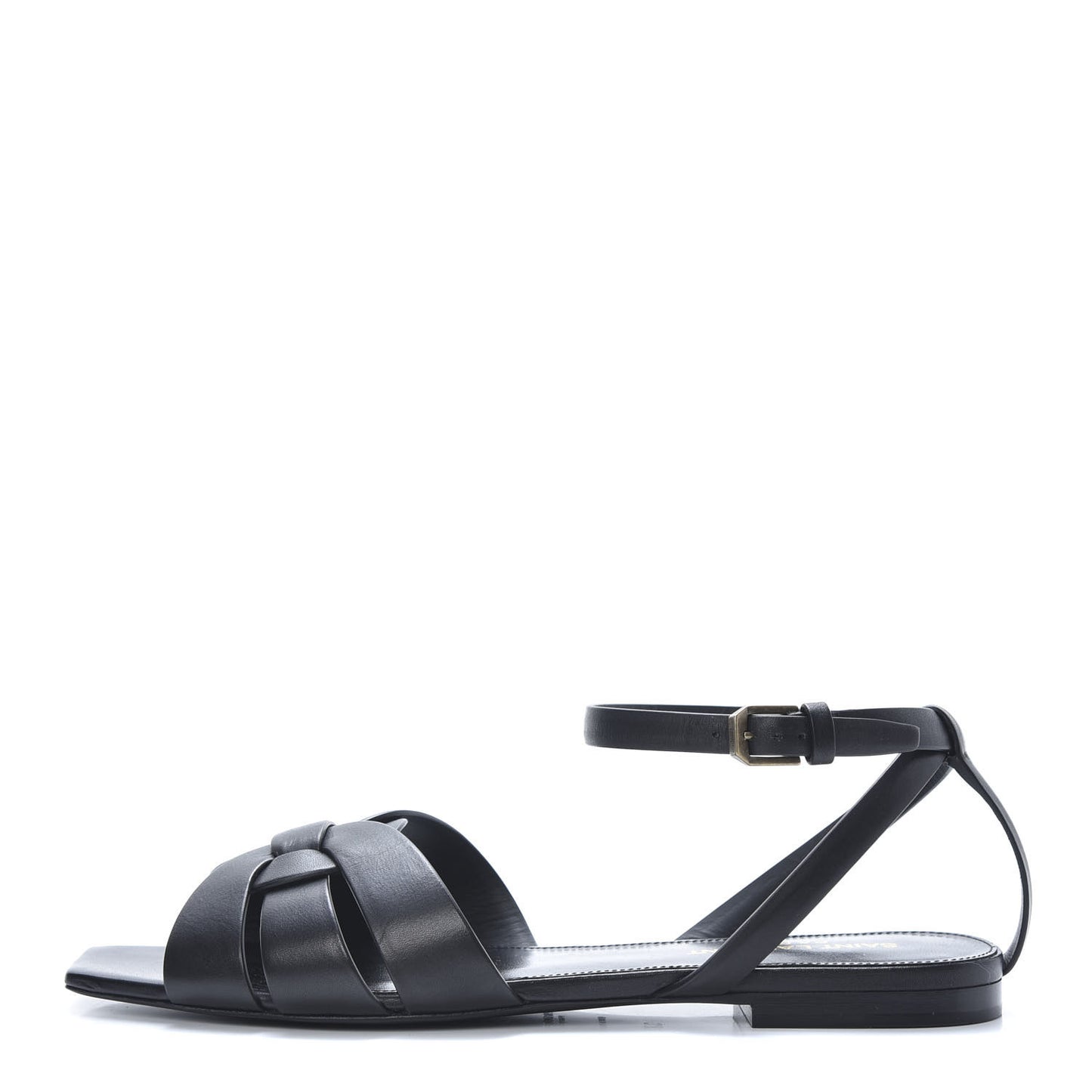 Calfskin Tribute 05 Ankle Strap Sandals 37 Black