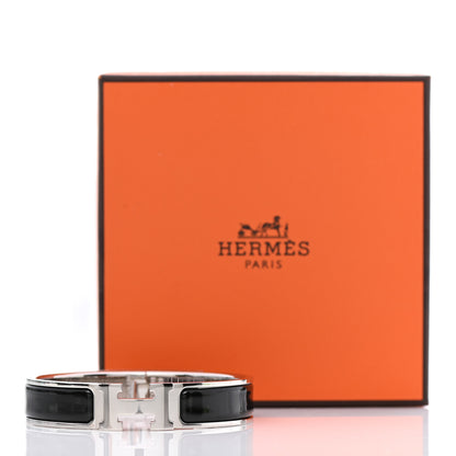 Hermes Enamel Narrow Clic Clac H Bracelet PM Black 5 of 5