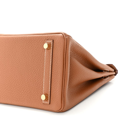 Hermes Togo Birkin 25 Gold 10 of 11