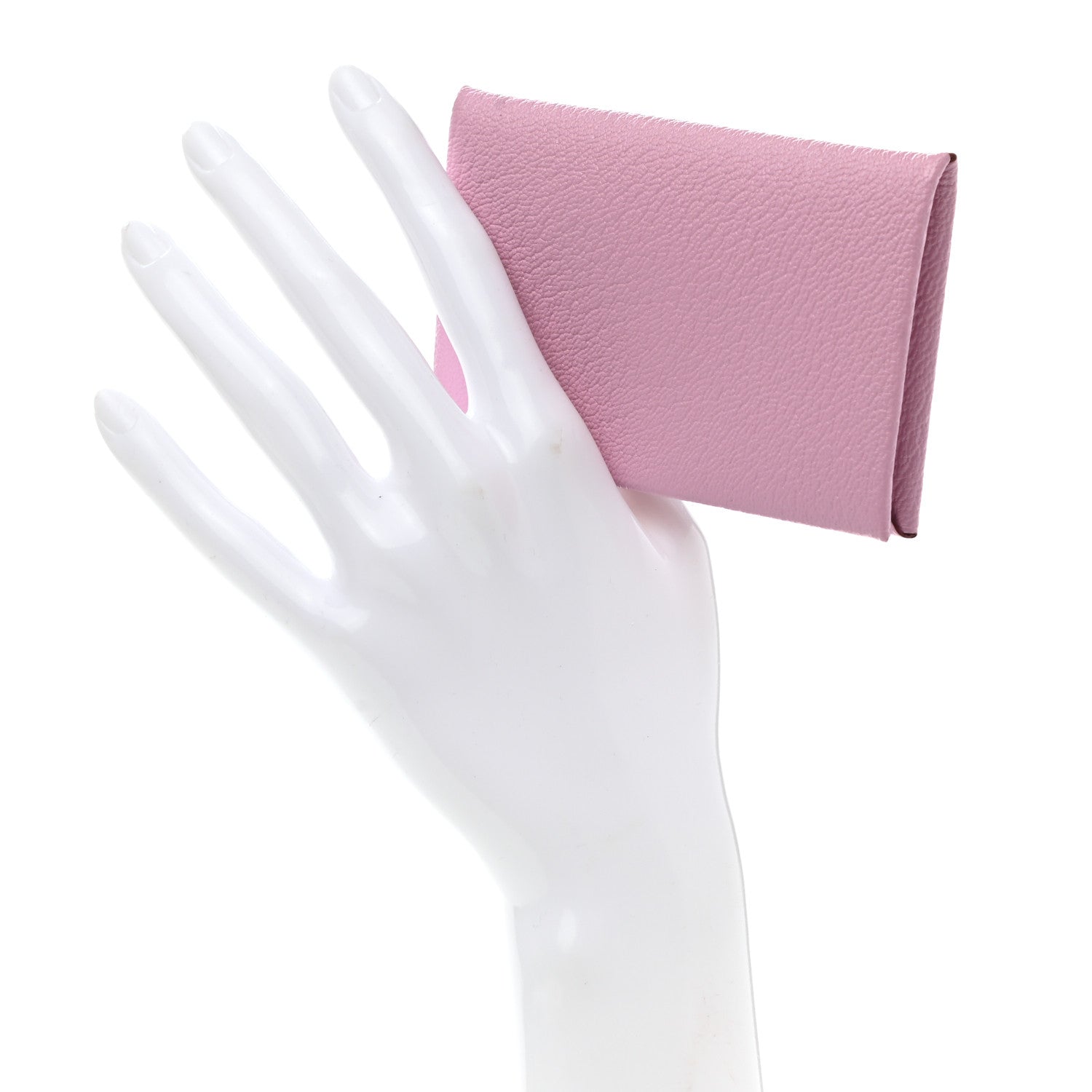 Hermes Chevre Mysore Calvi Card Case Mauve Sylvestre 2 of 8