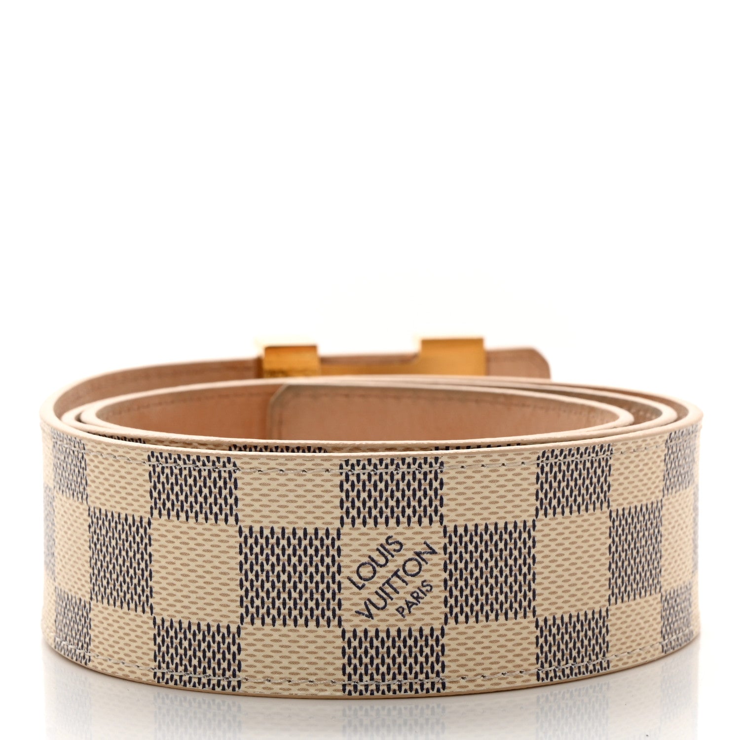 Louis Vuitton Damier Azur LV Initiales Belt 90 36 2 of 10