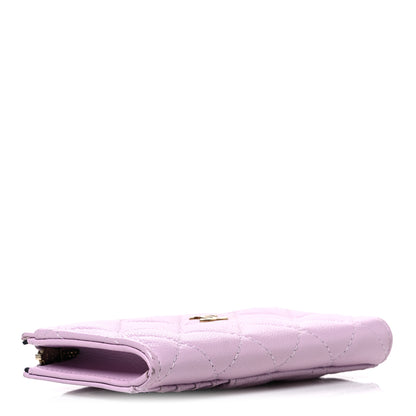 Chanel Caviar Quilted CC Zip Around Card Holder Light Pink Light Pink 4 of 8