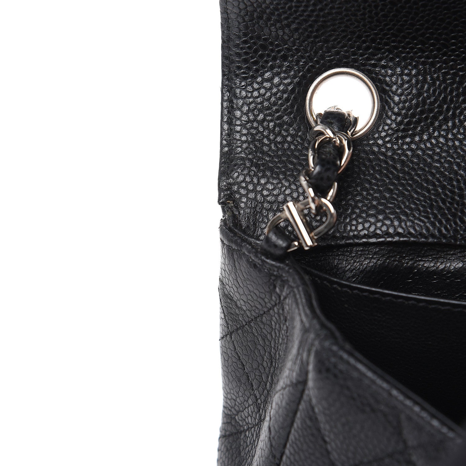 Chanel Caviar Quilted East West Flap Black 14 of 16