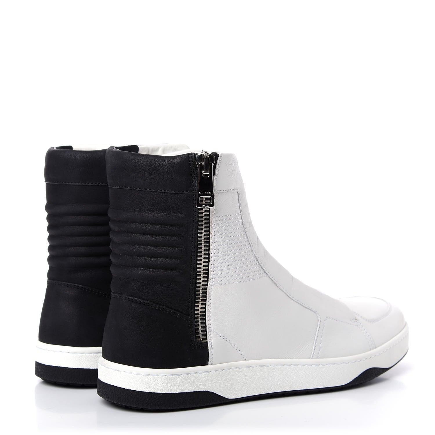 Gucci Calfskin Mens High Top Sneakers 9 White 4 of 11