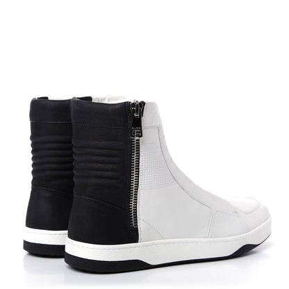 Gucci Calfskin Mens High Top Sneakers 9 White 4 of 11