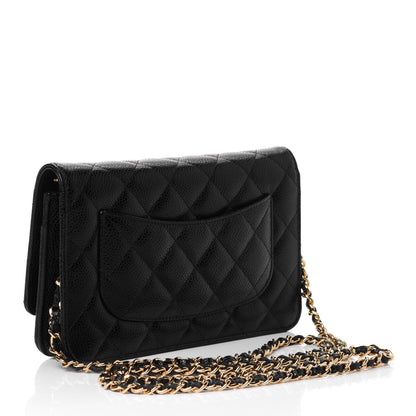 Chanel Caviar Quilted Wallet On Chain WOC Black 2 of 4
