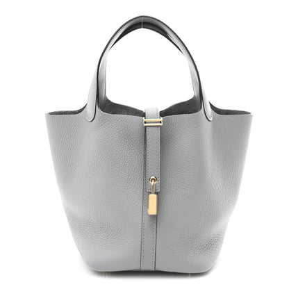 Hermes Taurillon Clemence Picotin Lock 18 PM Gris Pantin 1 of 11