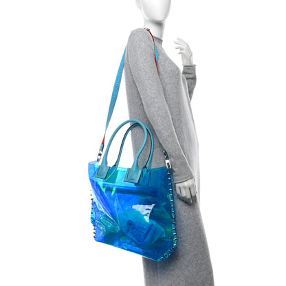 Christian Louboutin Techno Perforated TPU Calfskin Cabalou Flash Blue 2 of 10