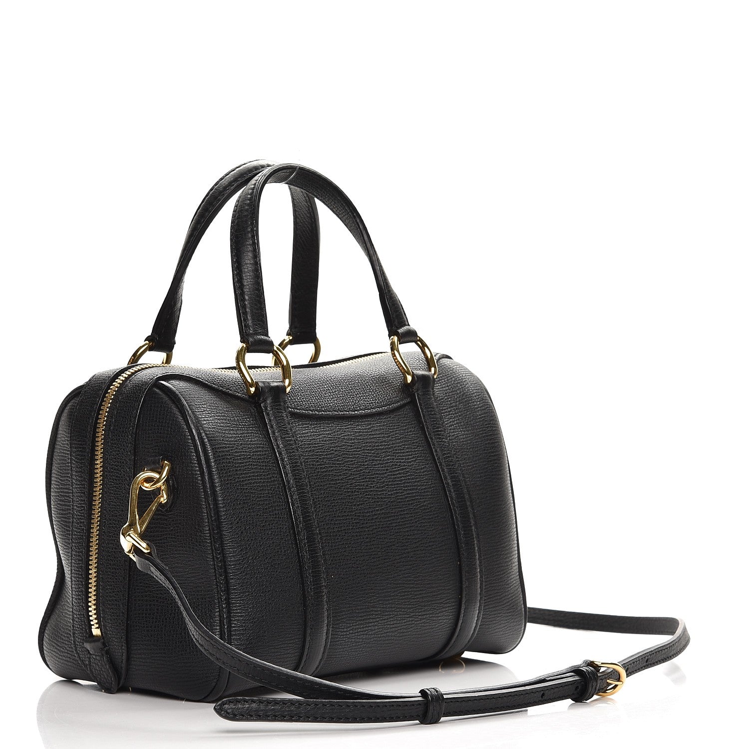 Burberry Derby Calfskin Small Alchester Bowling Bag Black 3 of 7